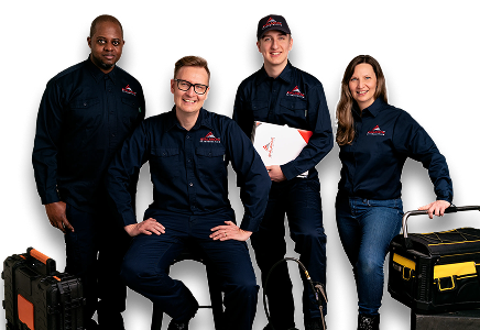 Equipe d'avalanche extermination.